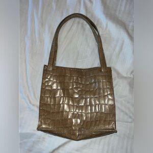 DKNY purse, tan leather gently used